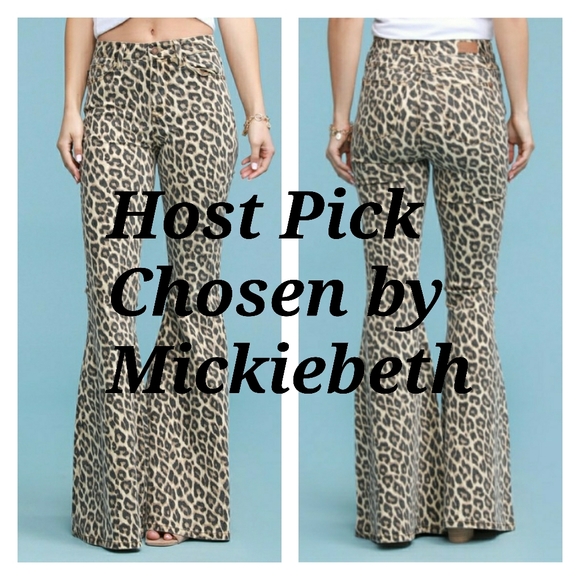 judy blue leopard flare jeans